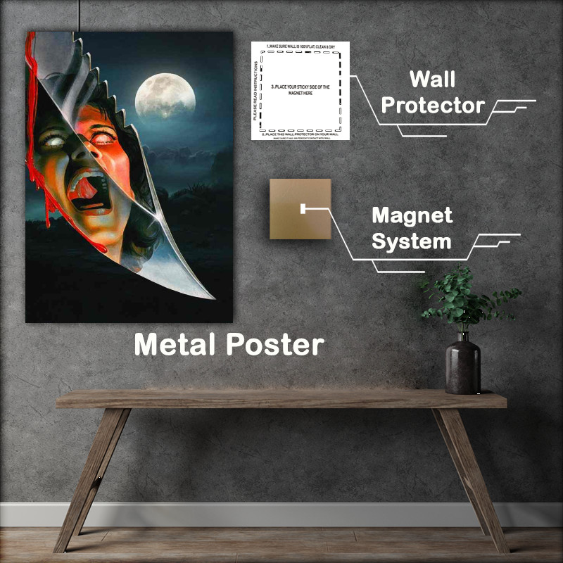 Buy Metal Poster : (Scream and he will find you)