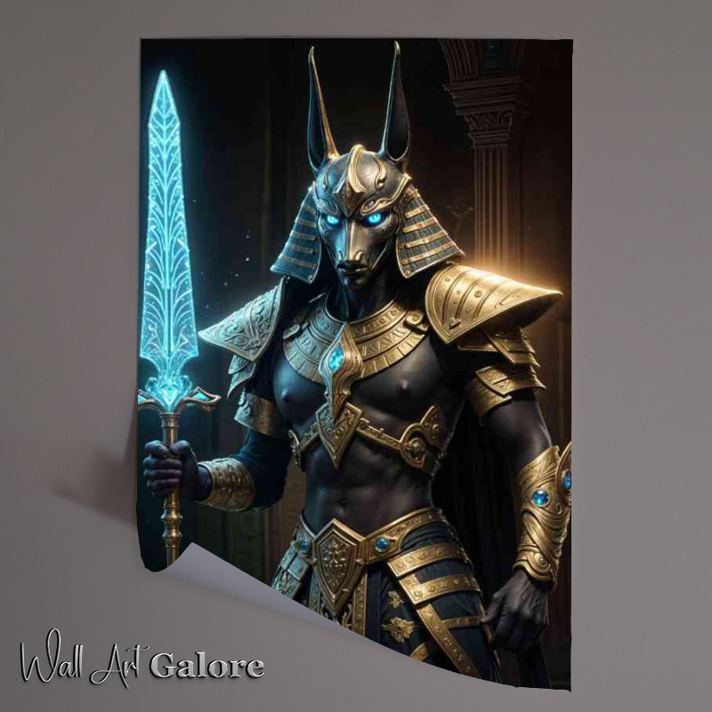Buy Unframed Poster : (Anubis is an ancient Egyptian god warrior)