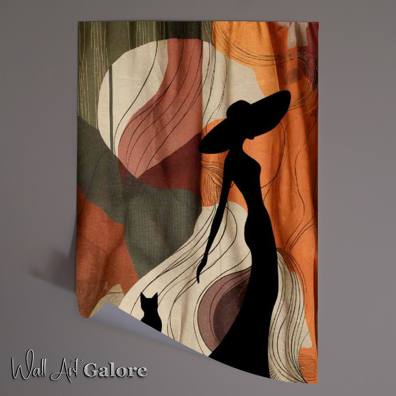 Buy Unframed Poster : (Woman in a flowing black dress)