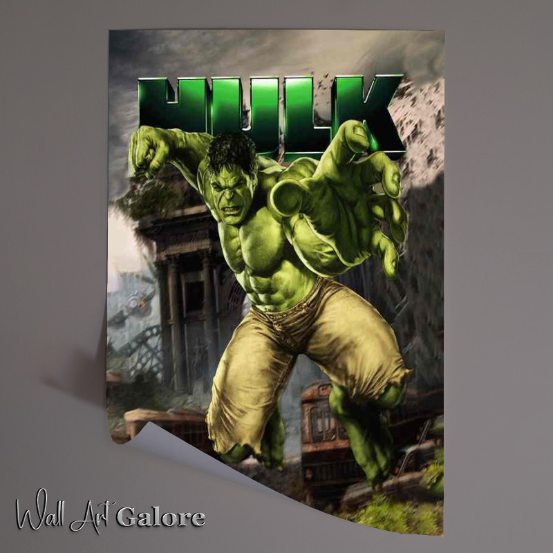 Buy Unframed Poster : (Smash the green man)