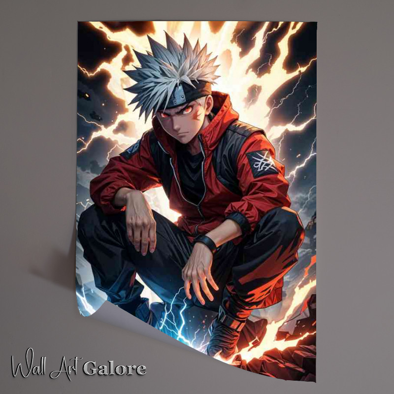 Buy Unframed Poster : (Anime Kakashi Hatake Lightning)