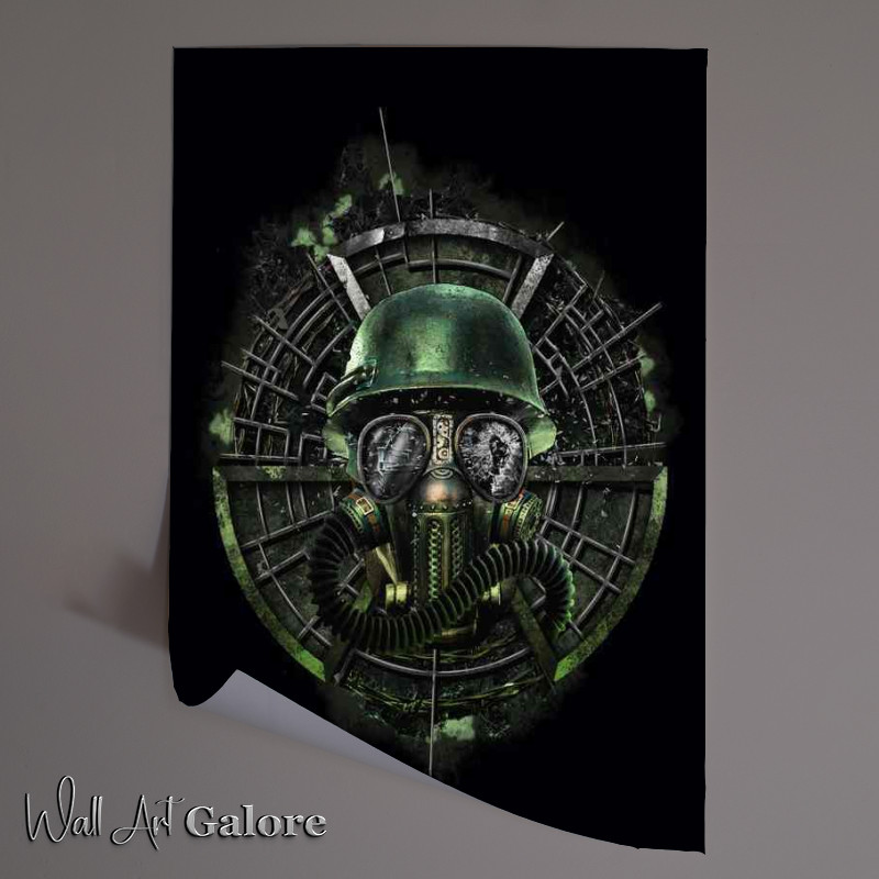 Buy Unframed Poster : (Soilder Masked ready for battle)