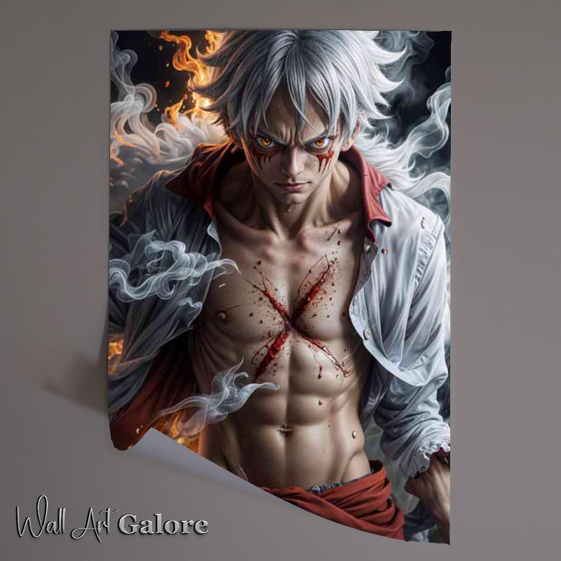 Buy Unframed Poster : (One Piece Monkey D Luffy animae)