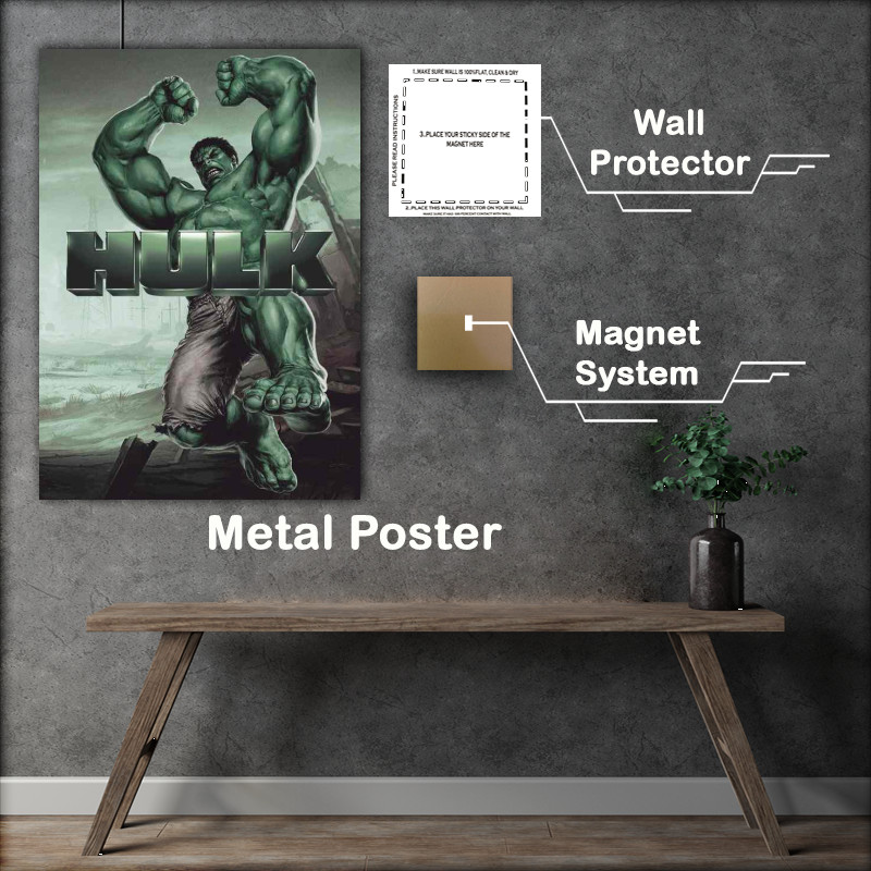 Buy Metal Poster : (The Green Man Jump)