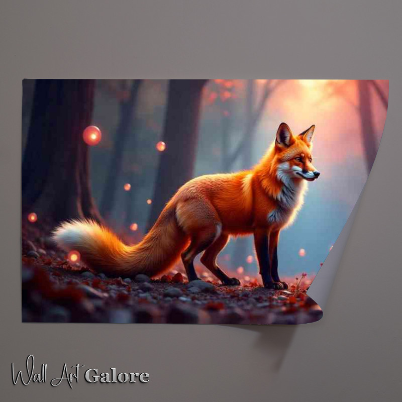 Buy Unframed Poster : (The red fox in the woodlands)
