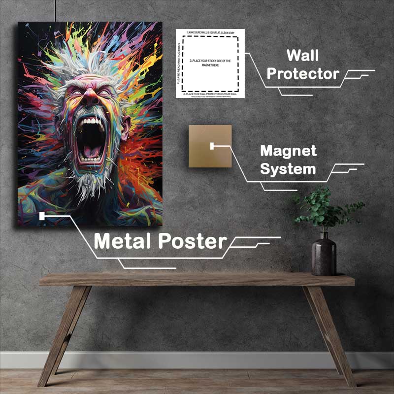 Buy Metal Poster : (Abstract Emotion Burst of colour)