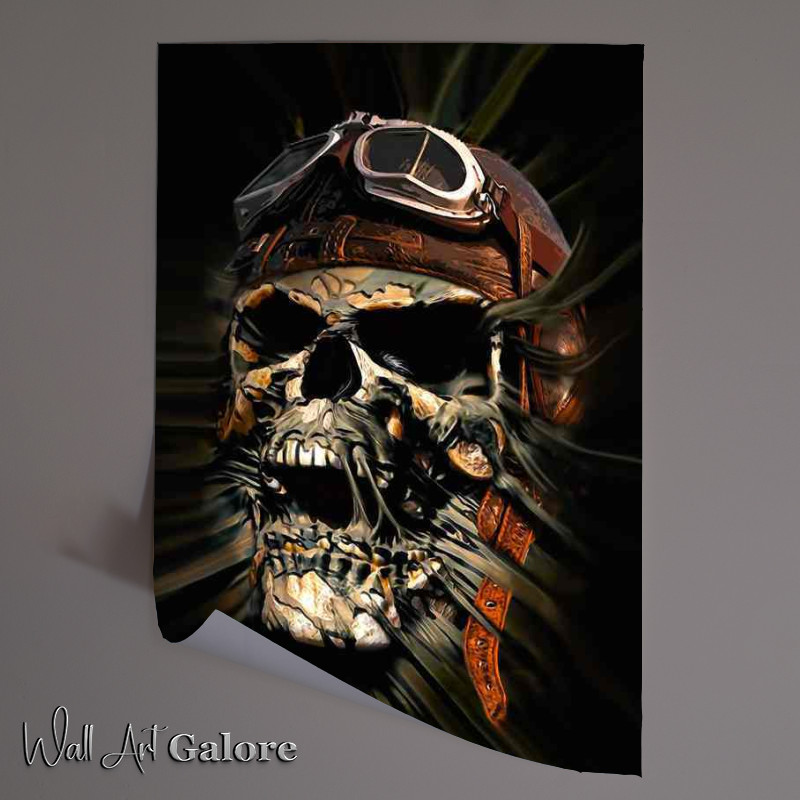 Buy Unframed Poster : (The Plane that never made it skull)