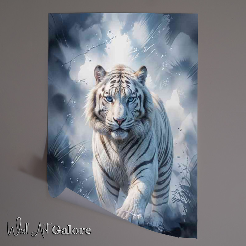 Buy Unframed Poster : (Sybrian tiger in the ice)