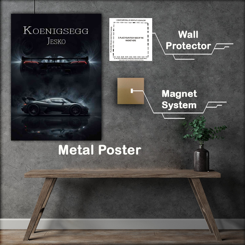 Buy Metal Poster : (Koenigsegg jesko style)