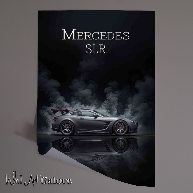Buy Unframed Poster : (Mercedes slr dramatic smoke)