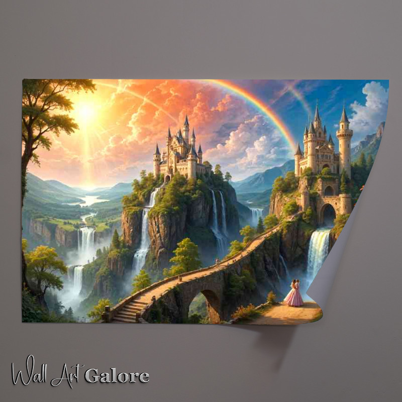 Buy Unframed Poster : (Princess in her fairytale castle)