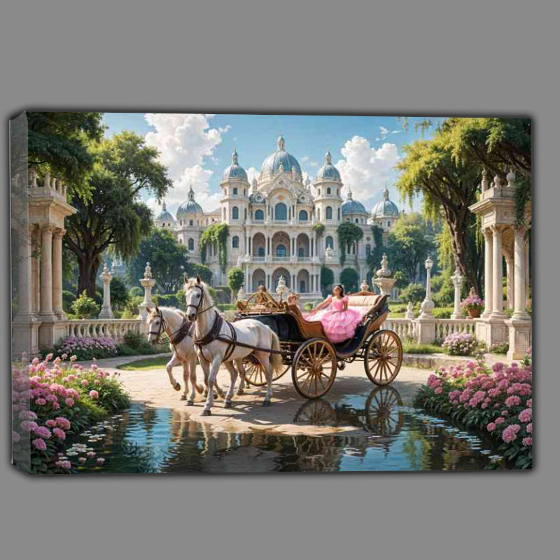 Buy Canvas : (Princess in the horse drawn carridge)