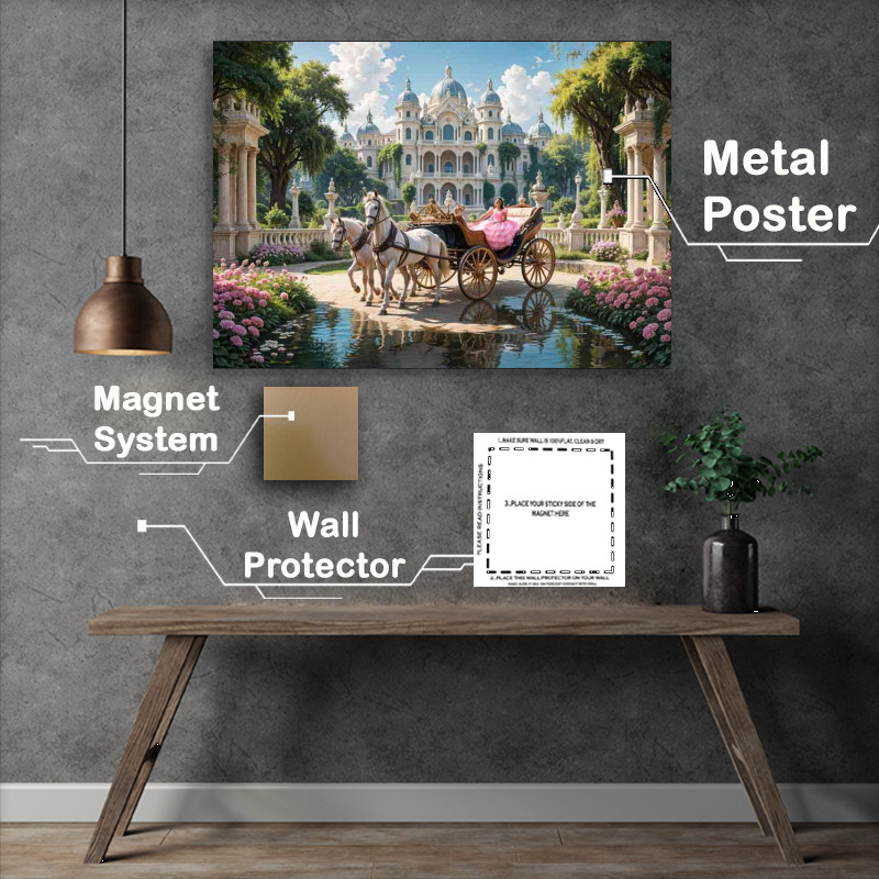 Buy Metal Poster : (Princess in the horse drawn carridge)