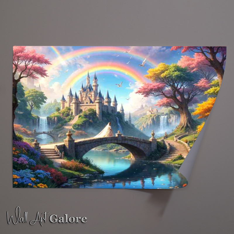 Buy Unframed Poster : (Princess on the bridge to the castle)