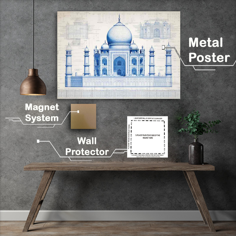 Buy Metal Poster : (Agras Timeless Marble Beauty)