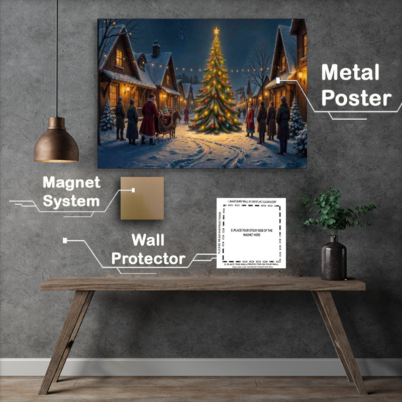 Buy Metal Poster : (The christmas village)