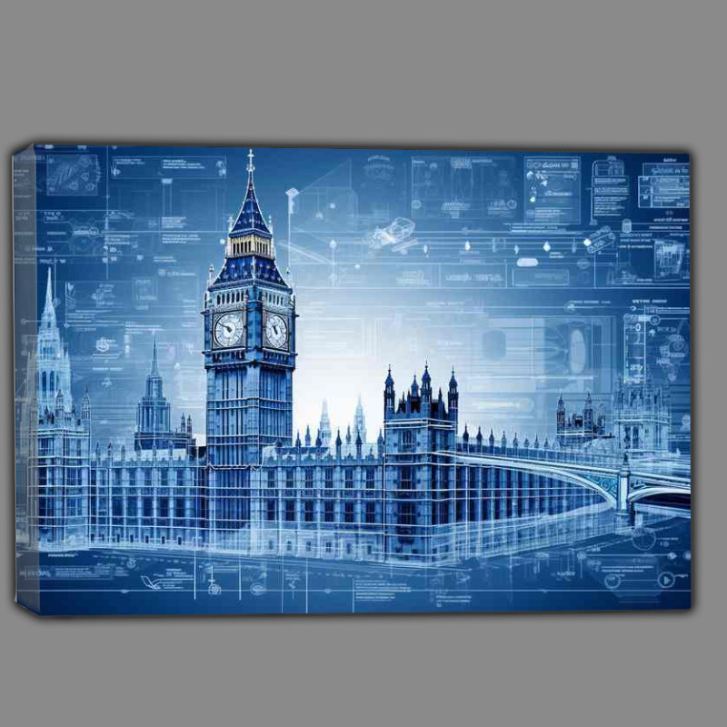 Buy Canvas : (Big Ben Blueprint pride)