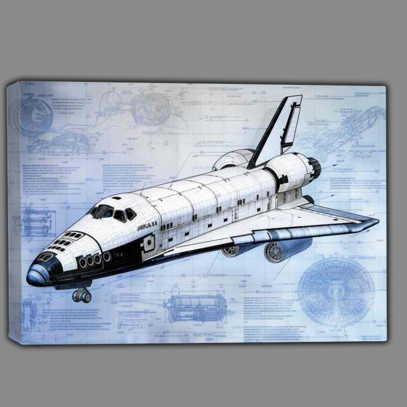 Buy Canvas : (Blueprint of Space Exploration Wonder)