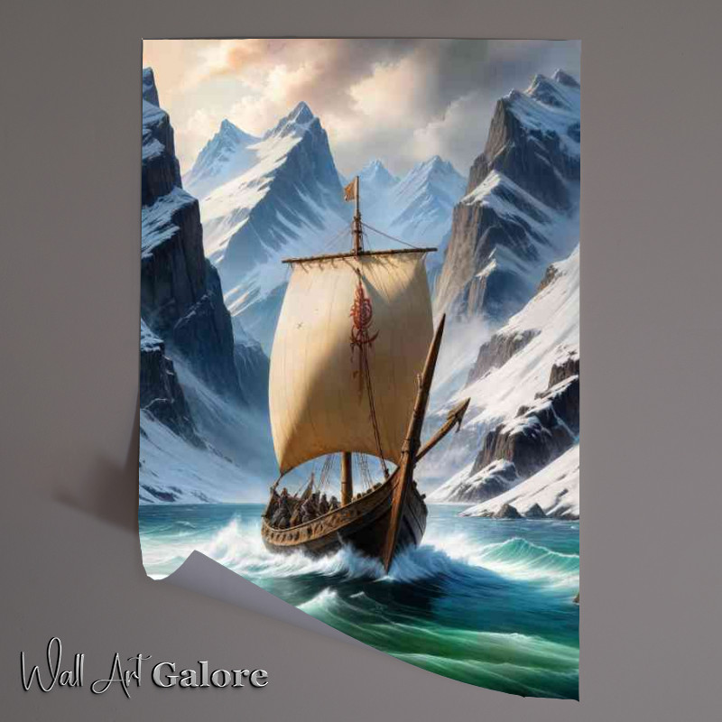 Buy Unframed Poster : (A large Viking longship)