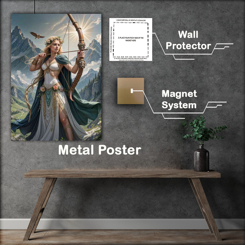 Buy Metal Poster : (Freya was the goddess of fate norse mythology)