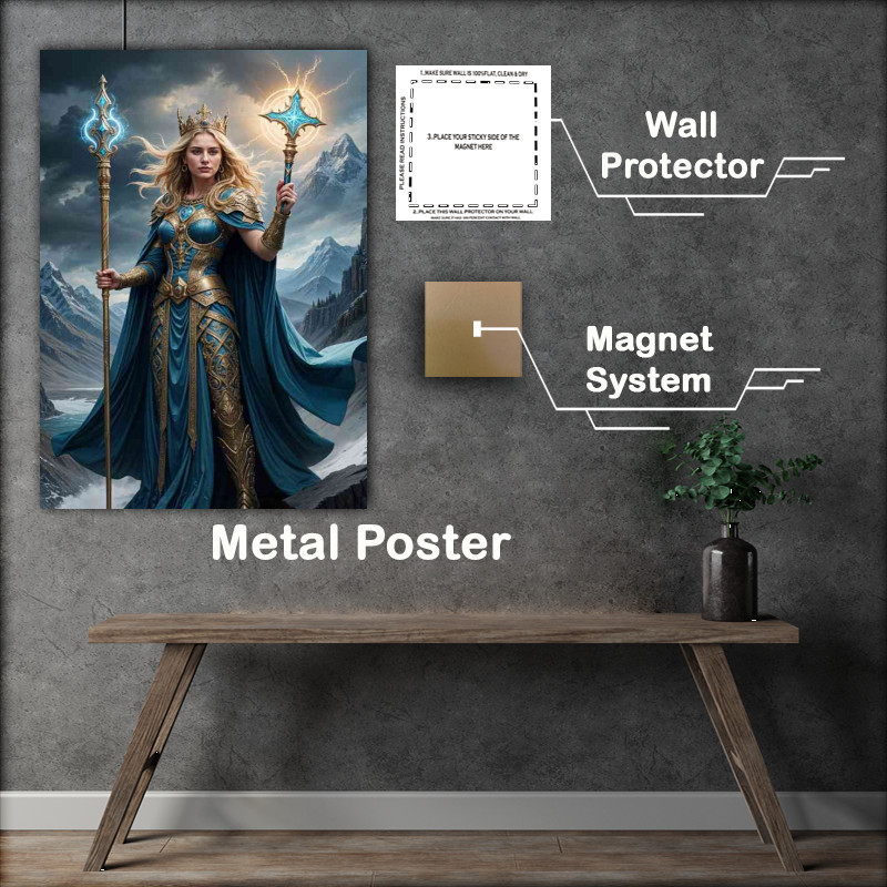Buy Metal Poster : (Frigg Goddess of love norse mythology gods)