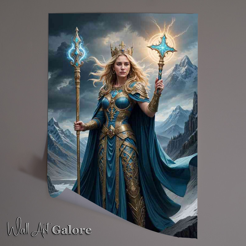 Buy Unframed Poster : (Frigg Goddess of love norse mythology gods)