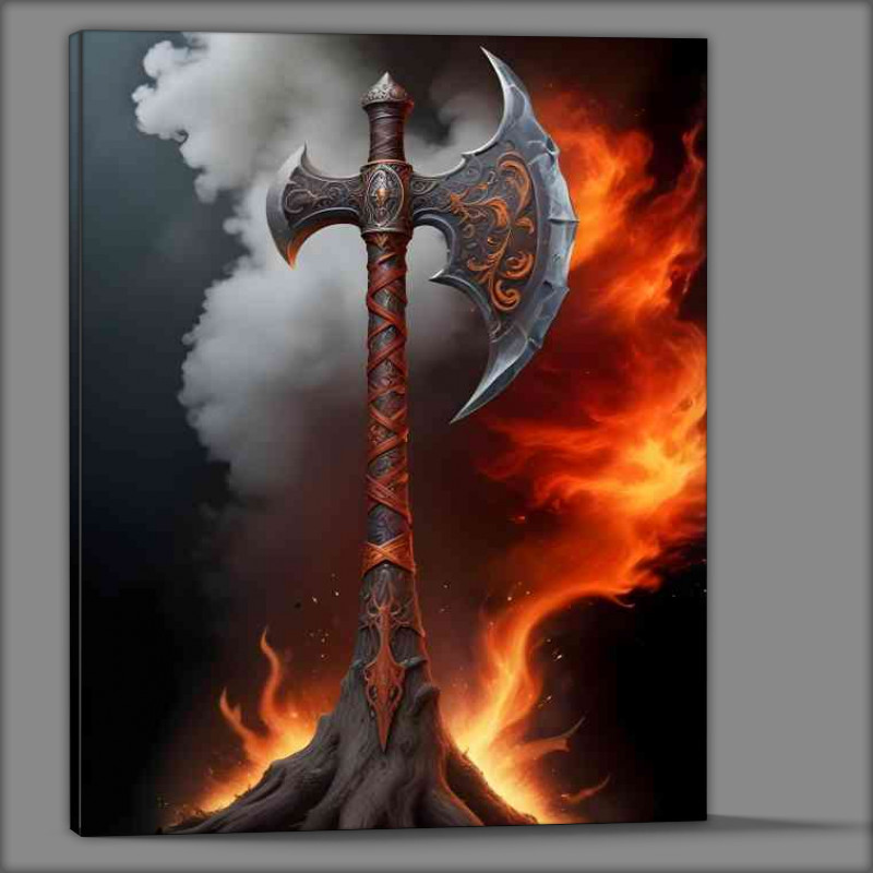 Buy Canvas : (Vikings choice of wepon norse mthology)