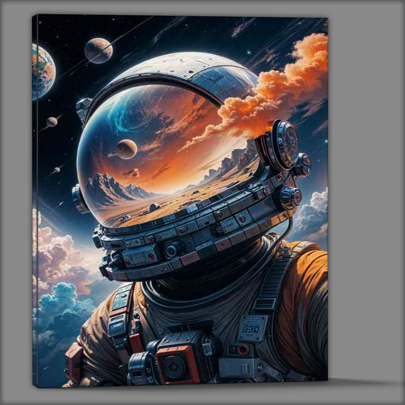 Buy Canvas : (Spaceman surreal flowing colours)