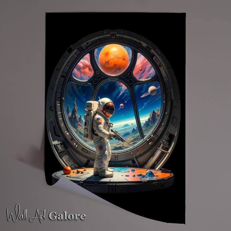Buy Unframed Poster : (Astronaut on his way to mars)