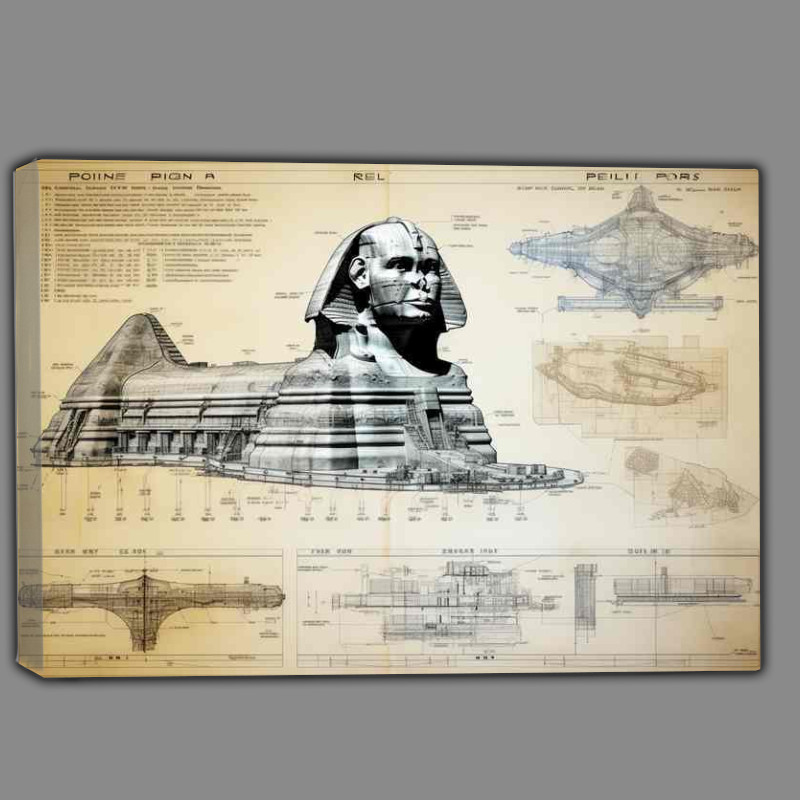 Buy Canvas : (Gizas Enigmatic Guardian wonder of the world)
