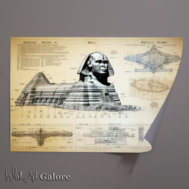 Buy Unframed Poster : (Gizas Enigmatic Guardian wonder of the world)