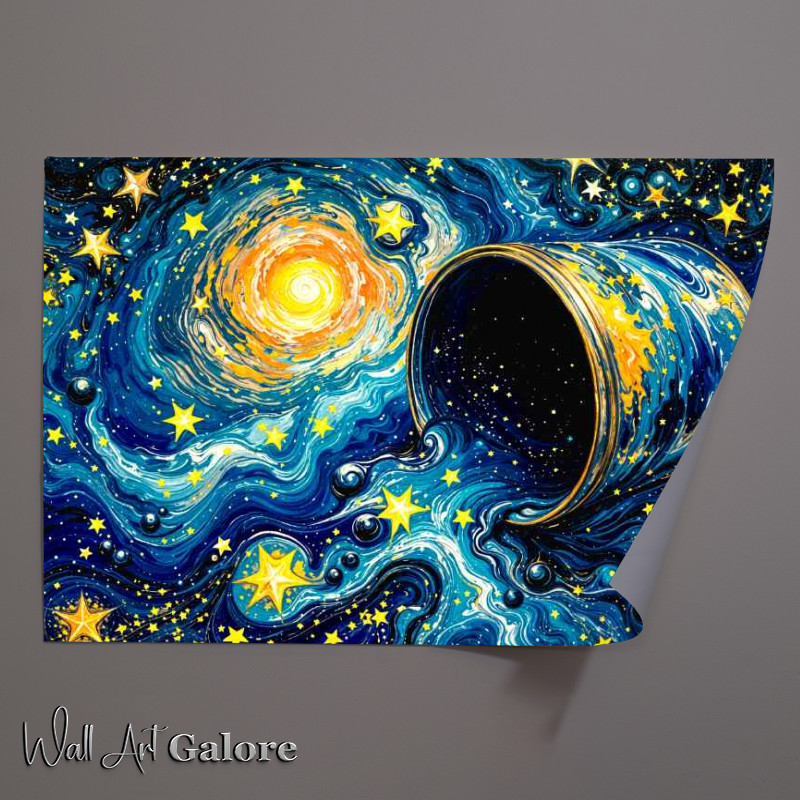 Buy Unframed Poster : (Paint galaxy stars)