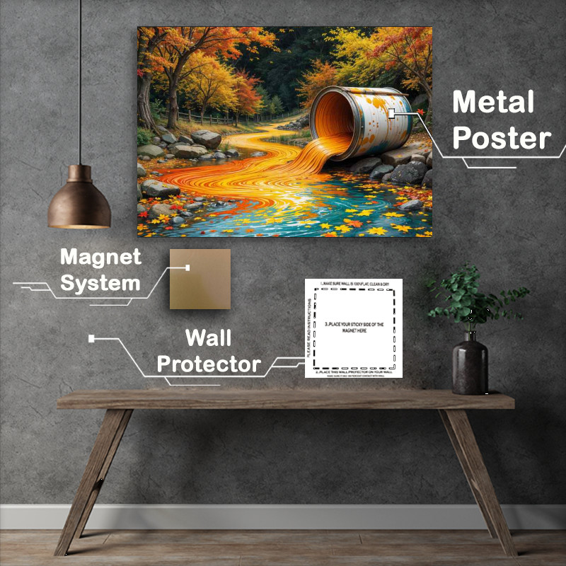 Buy Metal Poster : (Painted autumn)