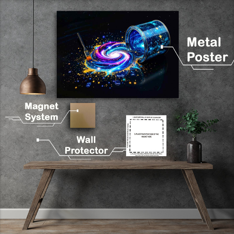 Buy Metal Poster : (Painted galaxy.jpg)