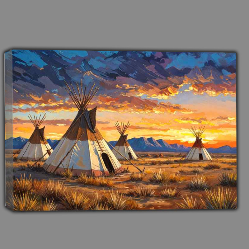 Buy Canvas : (Tipis on the american planes)