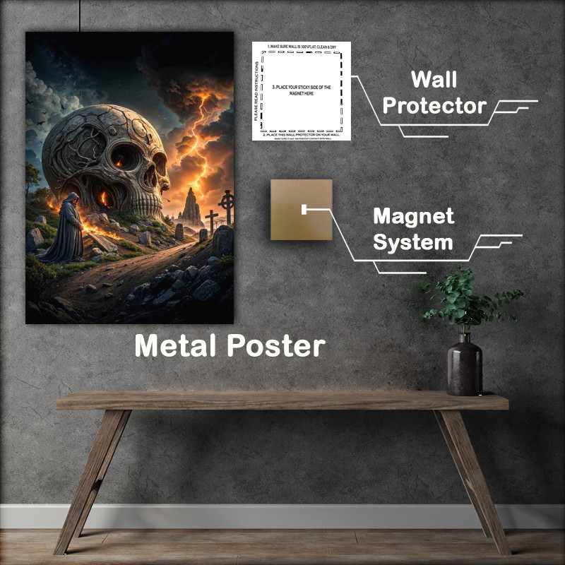 Buy Metal Poster : (Skull graves)