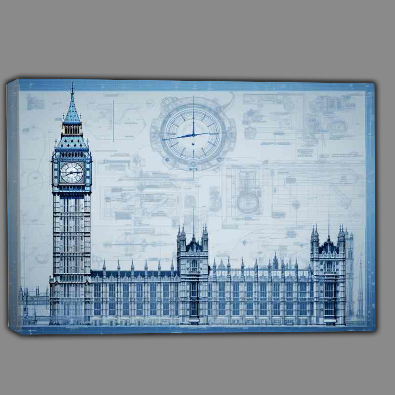 Buy Canvas : (Londons Towering Timepiece)