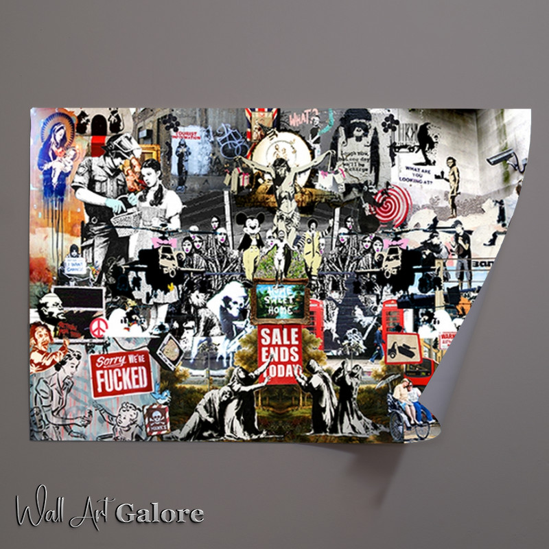 Buy Unframed Poster : (Banksy collage)