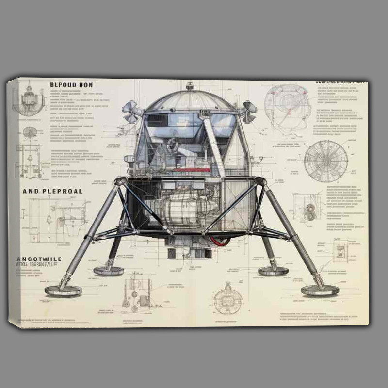 Buy Canvas : (Moon Landing Engineering Marvel)