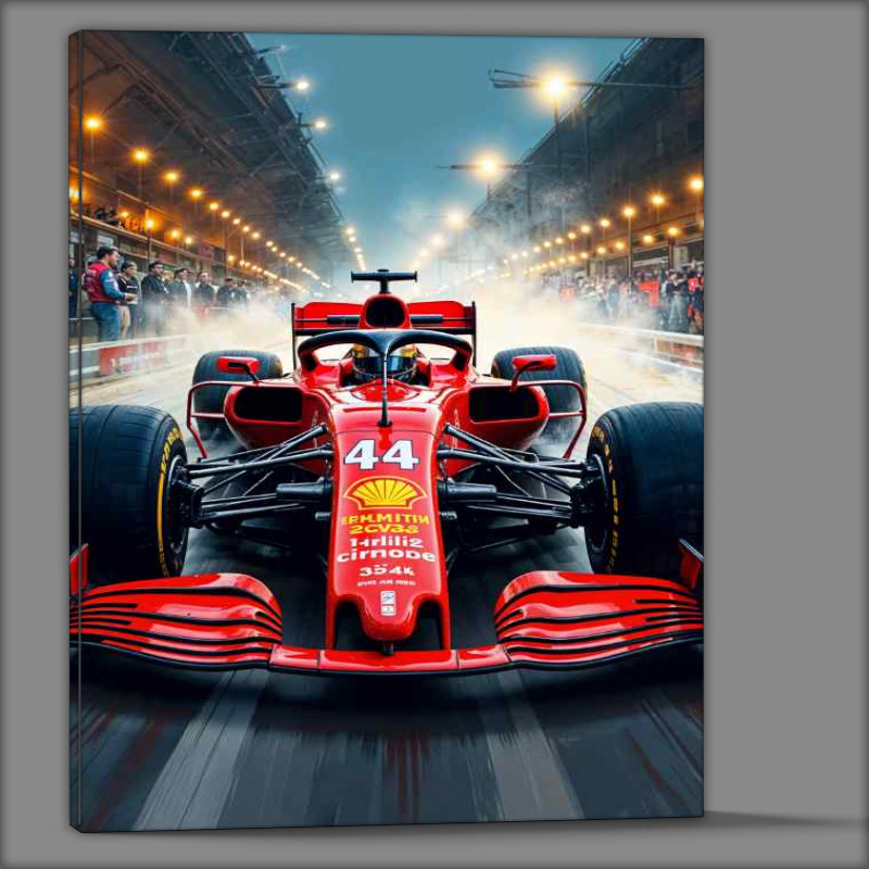 Buy Canvas : (The working team ferrari and lewis)