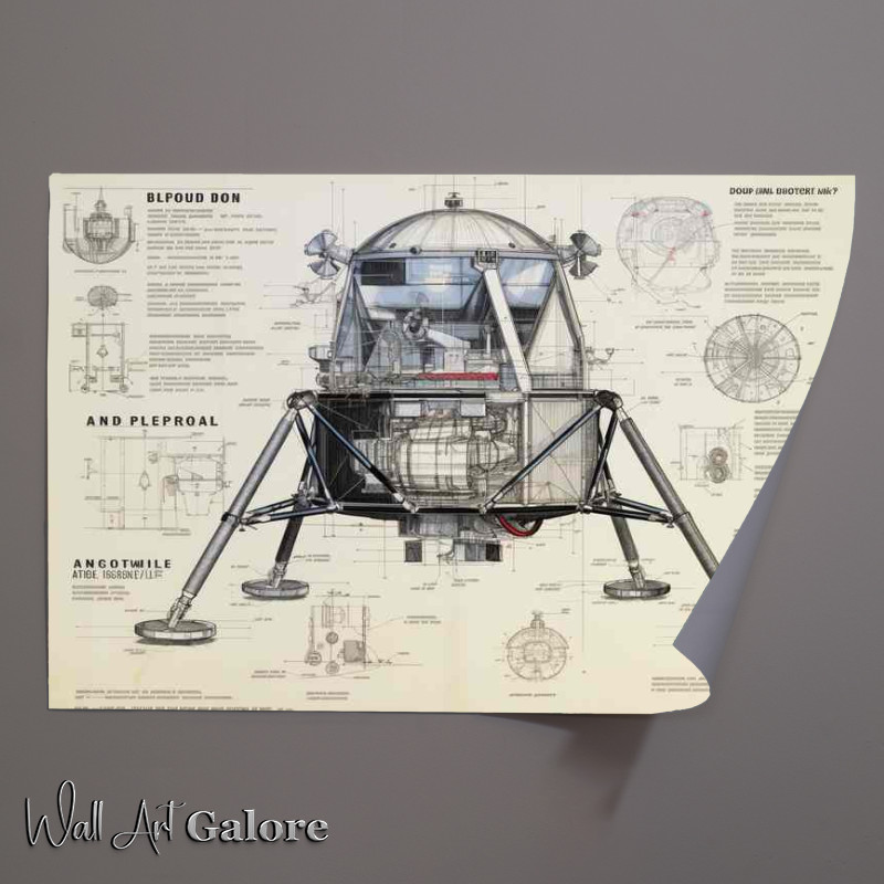 Buy Unframed Poster : (Moon Landing Engineering Marvel)