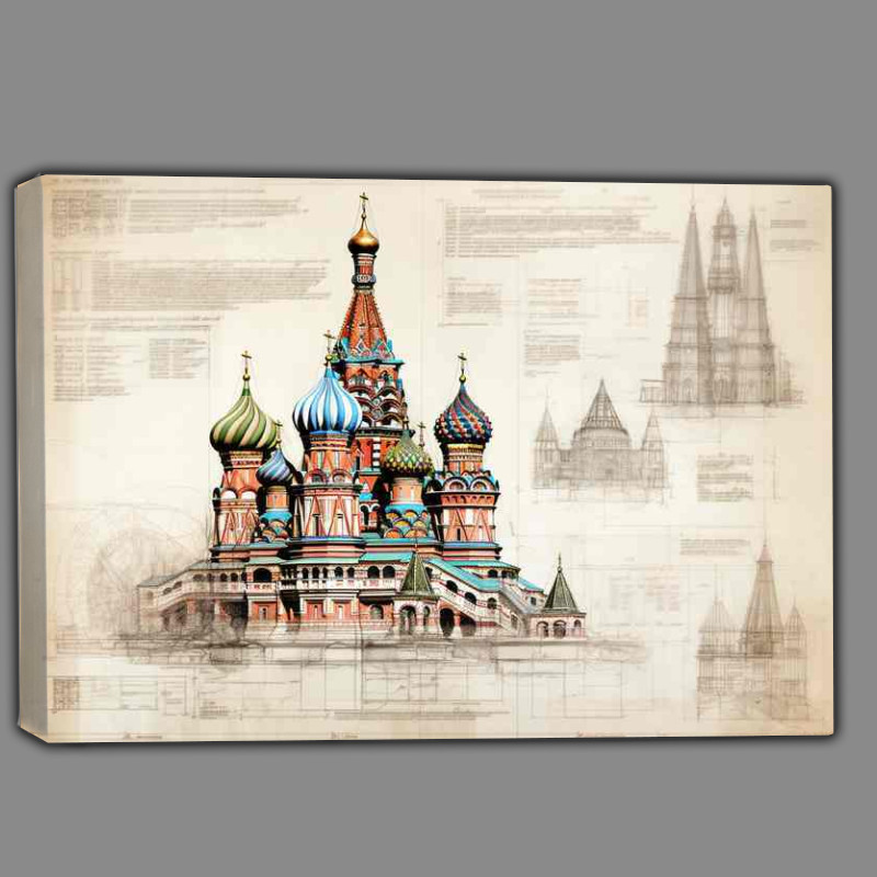 Buy Canvas : (Moscows Colorful Splendor Russia)