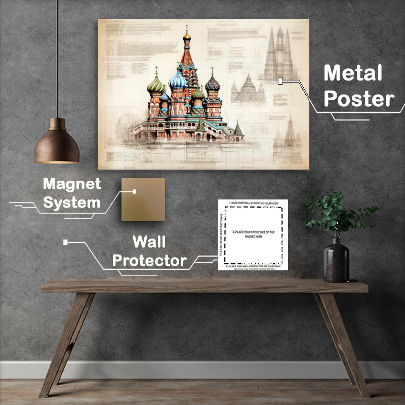 Buy Metal Poster : (Moscows Colorful Splendor Russia)