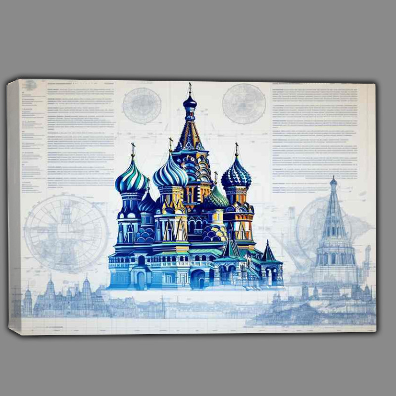 Buy Canvas : (Moscows Colorful Splendor engineering masterpiece)