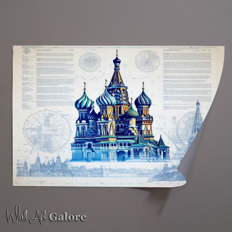 Buy Unframed Poster : (Moscows Colorful Splendor engineering masterpiece)