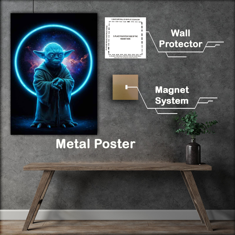 Buy Metal Poster : (Ghost yoda into the galaxy we go)