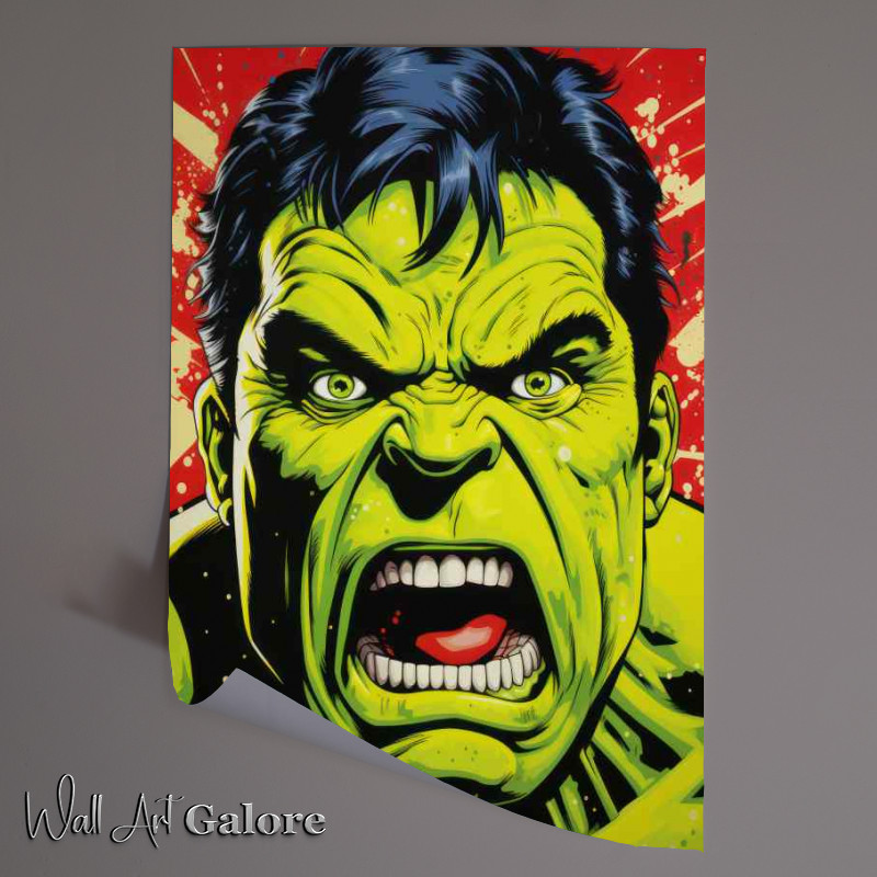 Buy Unframed Poster : (Hulk pop art style)