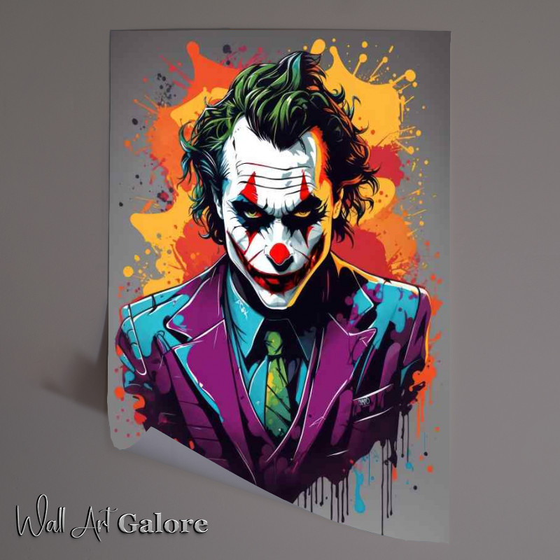 Buy Unframed Poster : (Joker splash art painted)