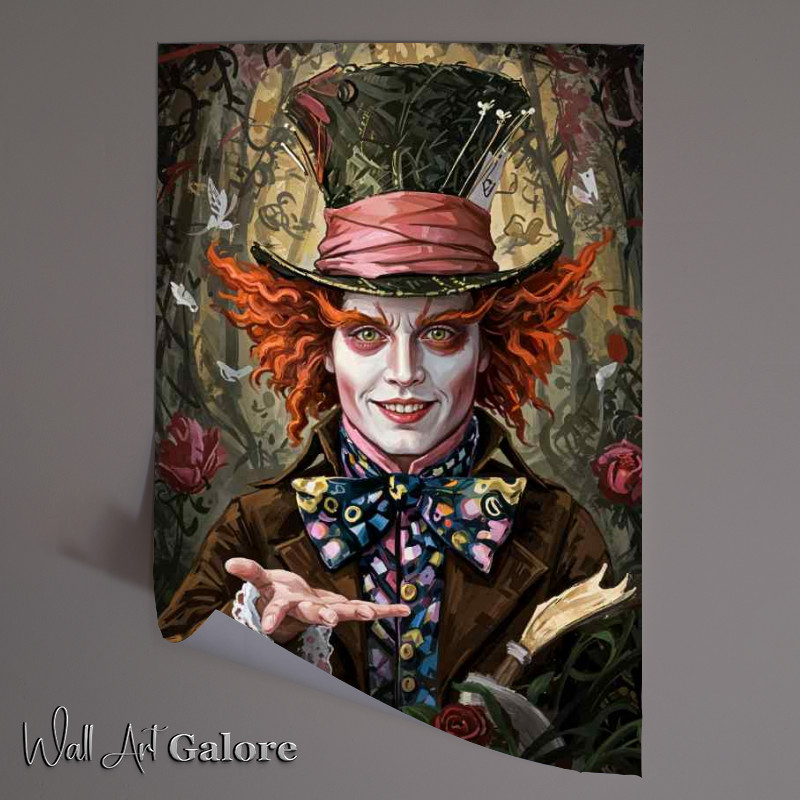 Buy Unframed Poster : (Mad hatter in the forest)