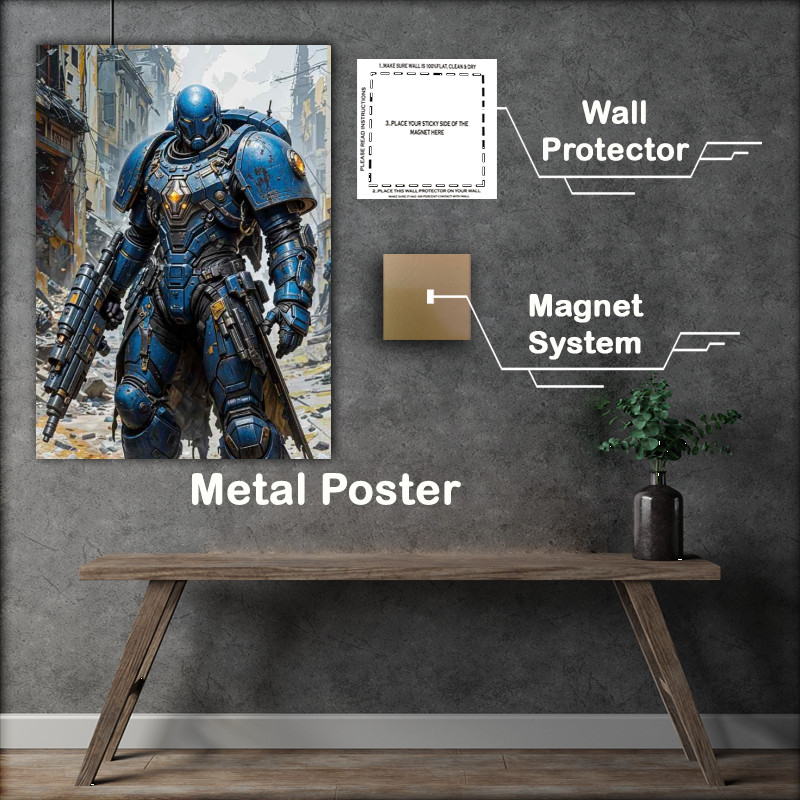Buy Metal Poster : (Pacific rim Mech warrior)